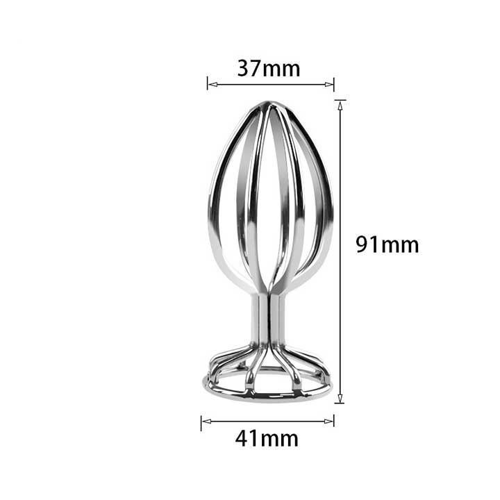 Сталевий анальний корок SexyFire L 3,7 см — Анальні іграшки Вінниця - фото 1