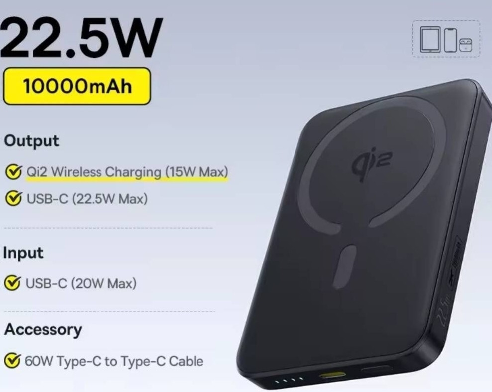 Магнітний павербанк Baseus PicoGo 5000 - 10000mAh 20W. Харків - фото 3