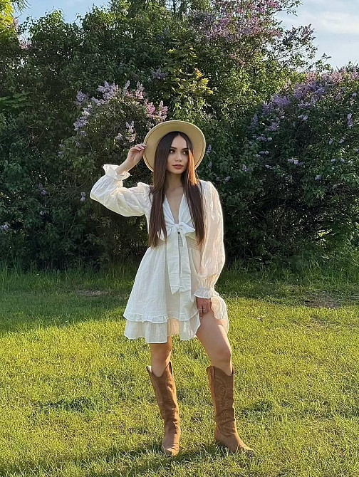 Женское легкое романтичное мини платье из льна Одесса - изображение 8