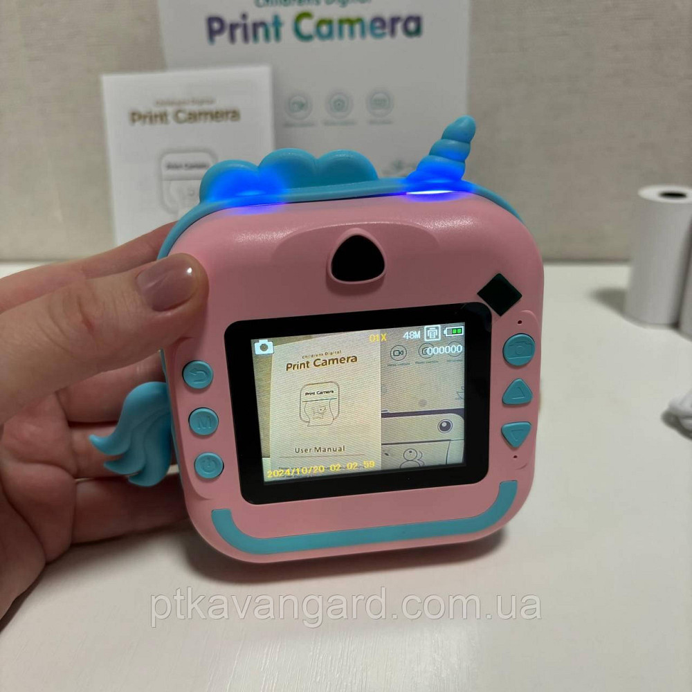Фотоаппарат-принтер детский с мгновенной печатью 