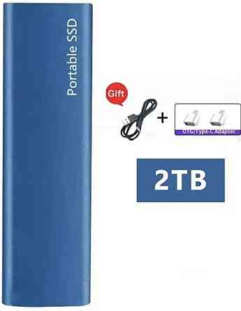 Внешний ssd диск 2ТВ USB 3.1 Type-C память для ПК телефонов. Киев