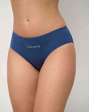 Набір жіночих трусиків тижнів батал у рубчик 7 шт Nicoletta 724160 2XL Київ