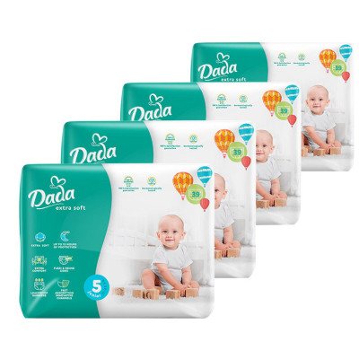 Подгузники Dada Extra Soft Размер 5 Junior (11-25 кг) 4 упаковки по 39 шт 156 шт (4820174989569) Винница - изображение 1