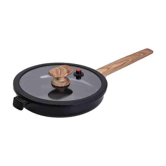 Алюминиевая сковорода с керамическим антипригарным покрытием 1.8 л Ø 24 см черная MGC HP-4-457B Киев