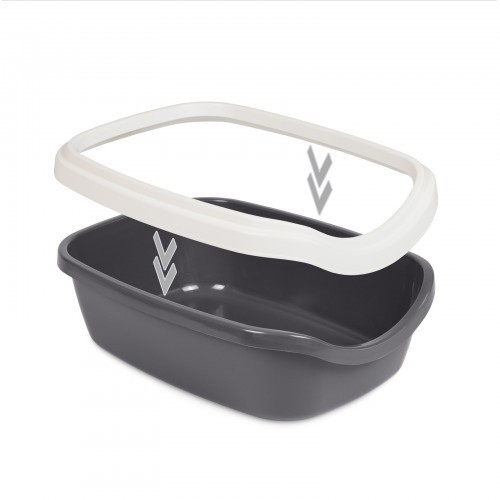 Туалет Природа «Comfort L» для кошек, 41х30х13,5 см (серый) Винница - изображение 3