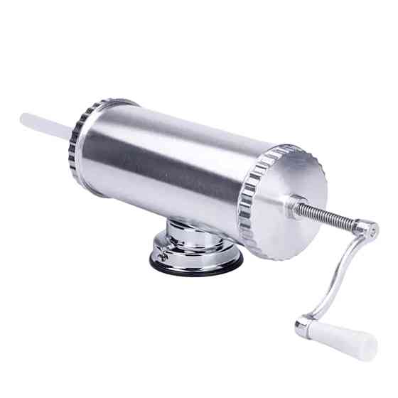 Yiwu Шприц для ковбаси ручний 11×30 см горизонтальний ковбасний шприц 2 л для фаршу 3 насадки 1 Киев