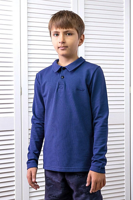 Джемпер-поло для хлопчика темно синій, зелений, індиго, червоний топ Крохатушка одяг Київ - фото 2