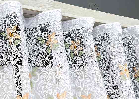 Кухонна арка VR-Textil № 000к жакард білий 300х195 см (51-256) Київ