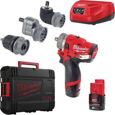 Дрель-шуруповерт с ударом аккумуляторный MILWAUKEE, M12 FPDXKIT-202X, 44Нм, (+ заряд.устройства, 2 аккум., съемный патрон, 2 насадки Одесса - изображение 2