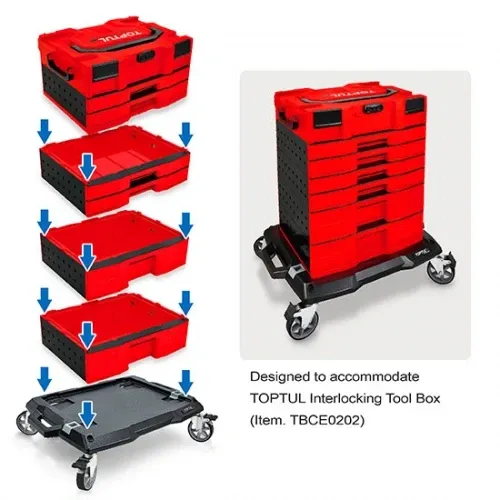 Платформенная тележка для модульных ящиков  TOPTUL TCCC0107 Одесса - изображение 3