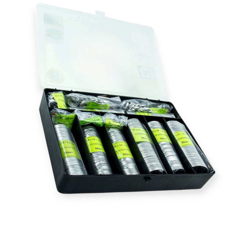 Шайба набір №6 700шт) алюмінієва Мукачево - фото 1