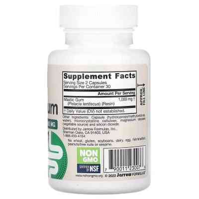 Вітамінно-мінеральний комплекс Jarrow Formulas Мастикова смола, 500 мг, Mastic Gum, 60 вегетаріанських капсул (JRW-23007) Вінниця
