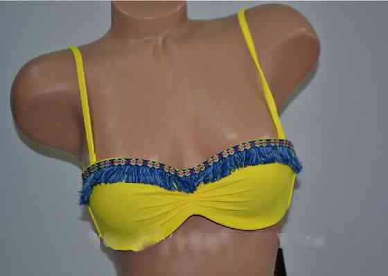 Роздільний купальник у смужку жовто-синій Київ