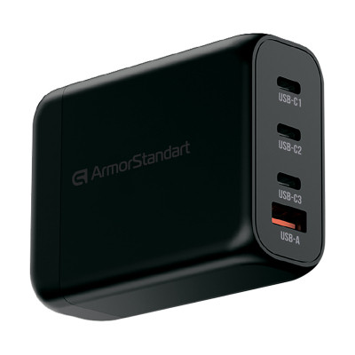 Зарядное устройство Armorstandart ARP-131 Resolute Power USB-C 100W GaN Black (ARM70024) Винница - изображение 1