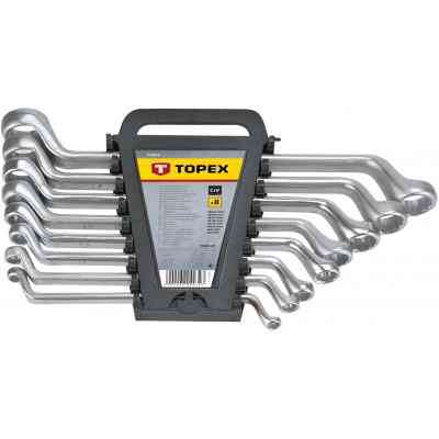Ключ Topex ключей накидных изогнутых 6-22 мм, 8 шт. (35D856) Винница