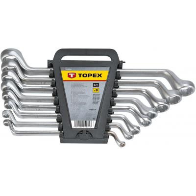 Ключ Topex ключей накидных изогнутых 6-22 мм, 8 шт. (35D856) Винница - изображение 1