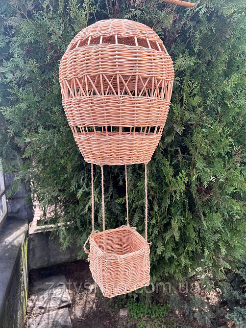 Люстра плетена у формі кулі Київ - фото 5