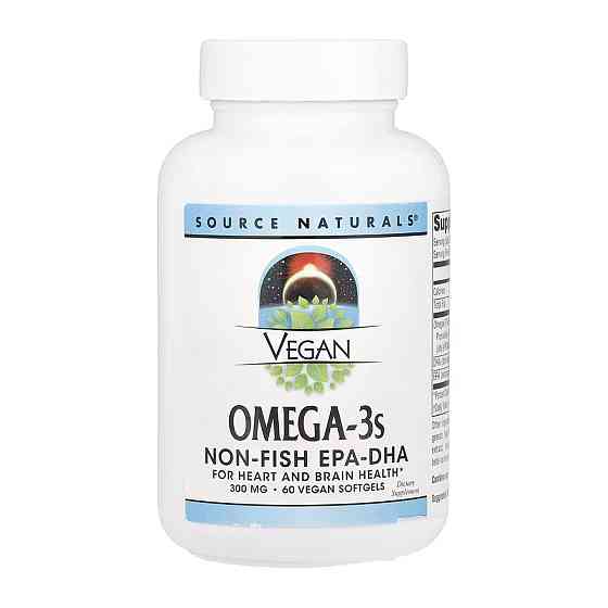 Омега 3 Source Naturals Vegan Omega-3s EPA-DHA 300 мг 60 капсул Луцк