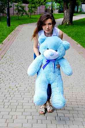 Плюшевий ведмедик М'яка іграшка Рафаель 100 см Блакитний Тернопіль