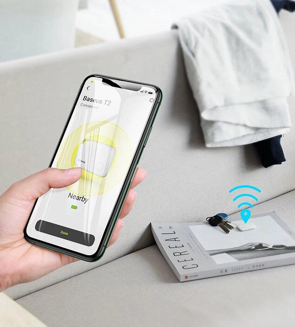 Трекер Baseus T2 для защиты от потери, белый Киев - изображение 3