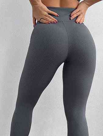 Трикотажні лосини в рубчик Desire 46, графіт Київ