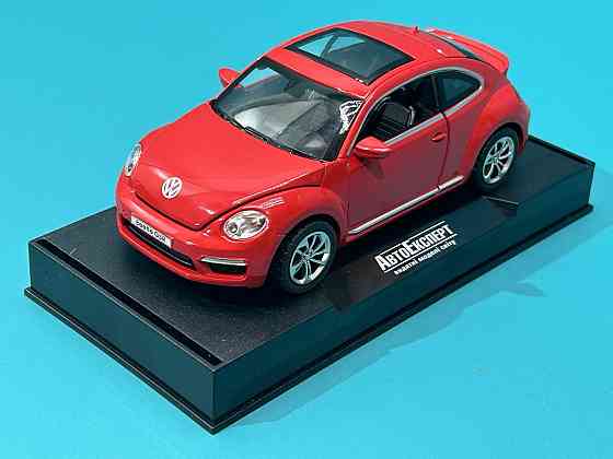 Машинка Автоексперт Volkswagen Beetle 1:32 метал світло/звук відчиняються двері капот багажник Червона (12012) Чернігів