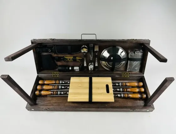 Набори шампурів, Набір шампурів у кейсі "Компакт" Шампури, вертіла Тернопіль