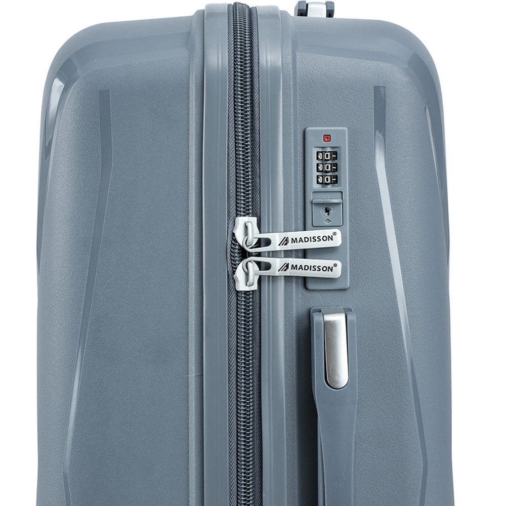 Валіза поліпропіленова MADISSON 51103 середня 67 см сіро-синя Київ - фото 17