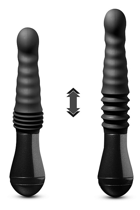 Роскошный вибратор с фрикциями Blush Temptasia Lazarus черный Sex Aura Киев - изображение 3