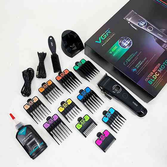 Машинка для стрижки короткої стрижки, Електрична машинка для з насадками Тример скронь PR-58 Львів