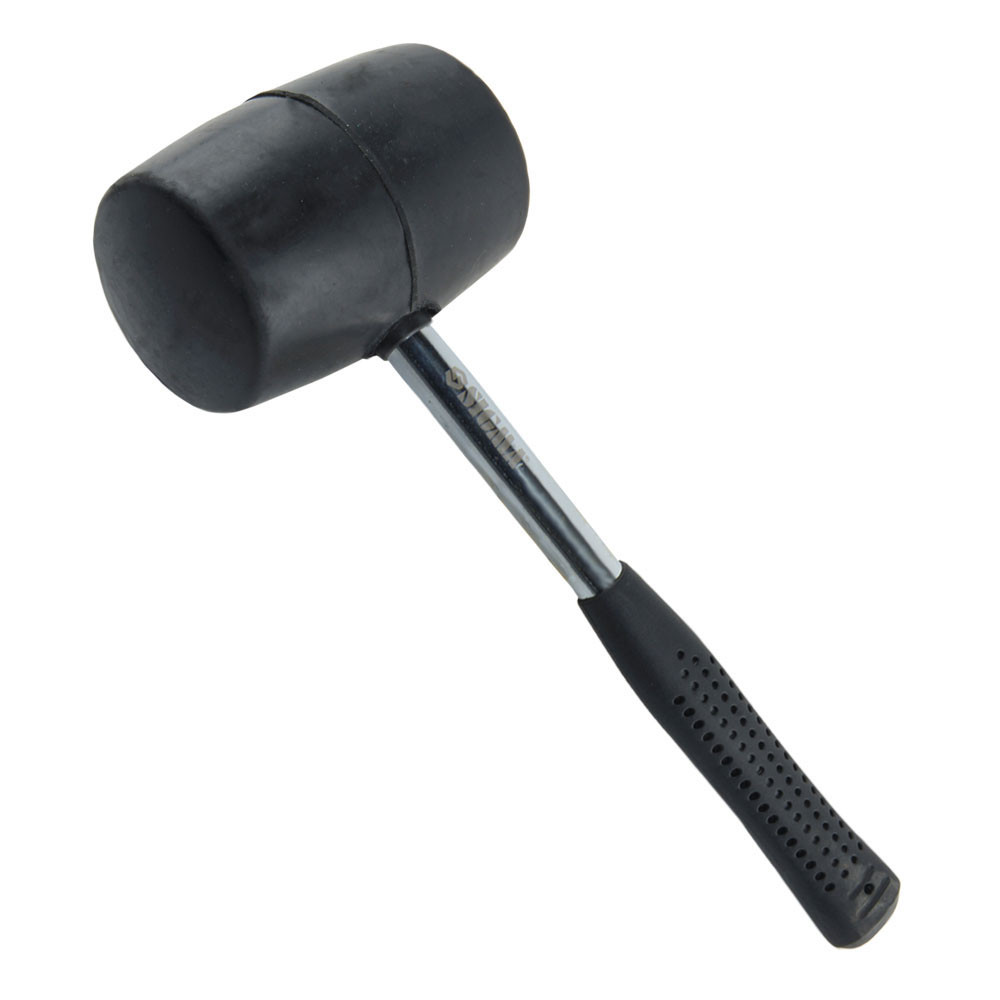 Sigma Киянка резиновая чёрная 900г металлическая обрезиненная рукоятка SIGMA (4317501) Коломия - фото 6