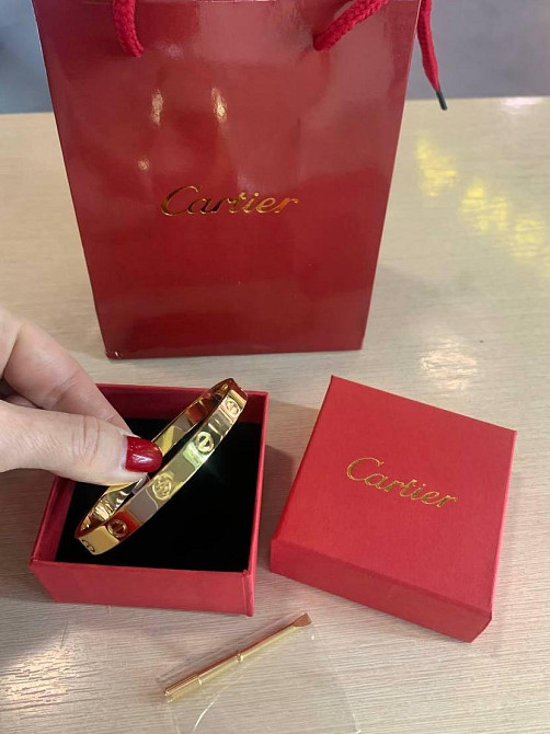 Браслет Cartier Love — символ кохання в сяючому лимонному золоті  | Викрутка в комплекті Одеса - фото 15