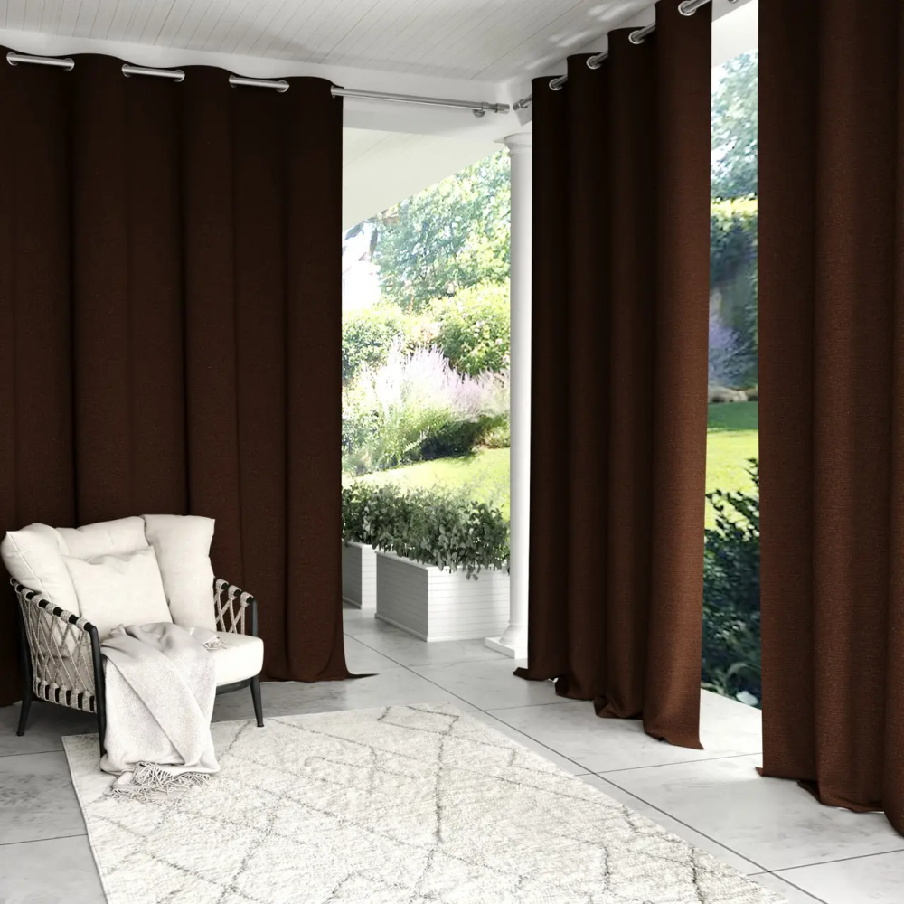 Штора уличная водонепроницаемая для беседки (2.8 х 1.45 м) Коричневый Киев - изображение 2