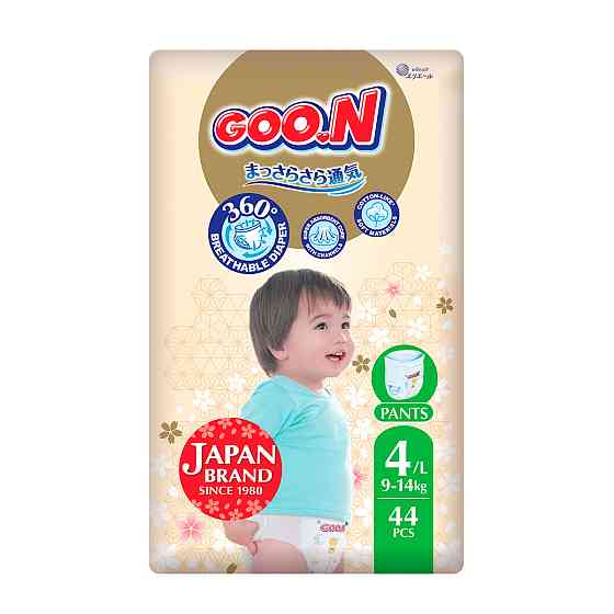 Трусики-підгузки Goo.N Premium Soft (розмір 4(L), 9-14 кг, 44 шт) Дніпро