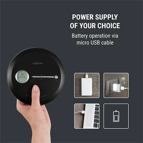Портативный CD плеер OneConcept CDC 100 Discman MP3-CD ЖК-дисплей Германия Днепр