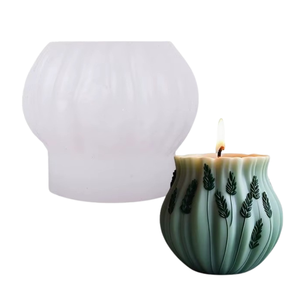 Силиконовая форма для изготовления свечи, молд 91 х 78 мм  для изделий из соевого,пчелиного воска и парафина Каменец-Подольский - изображение 1