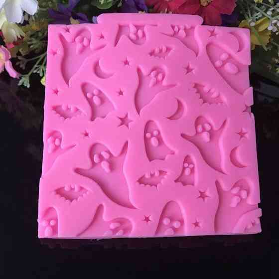 Молд силиконовый Привидения 110 на 105 мм розовый Киев