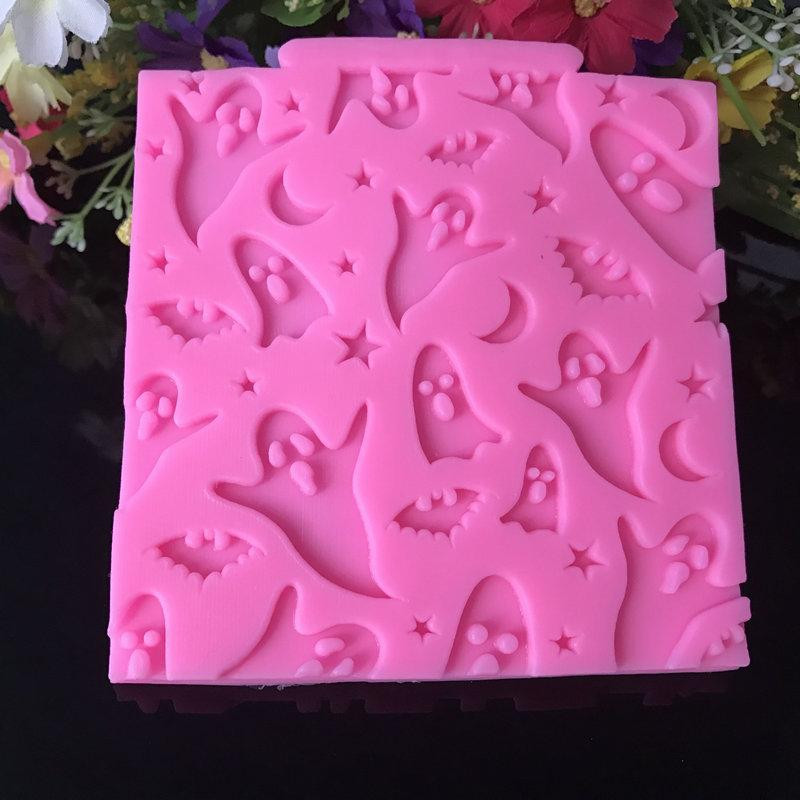 Молд силиконовый Привидения 110 на 105 мм розовый Киев - изображение 6