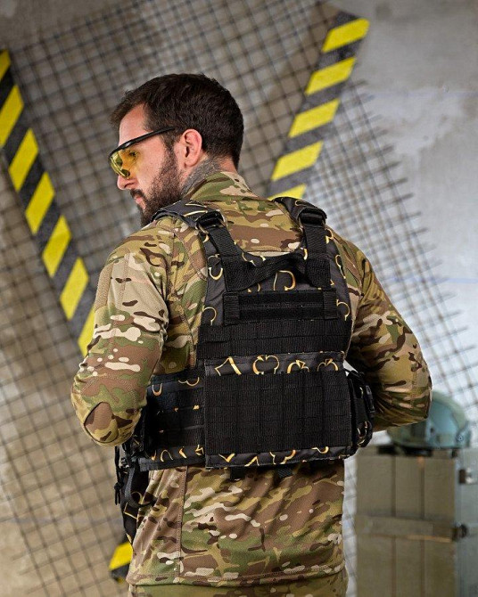 Плитоноска 4 быстрых сброса с напашником NETFLIX FIX ПП4638 Одесса - изображение 3