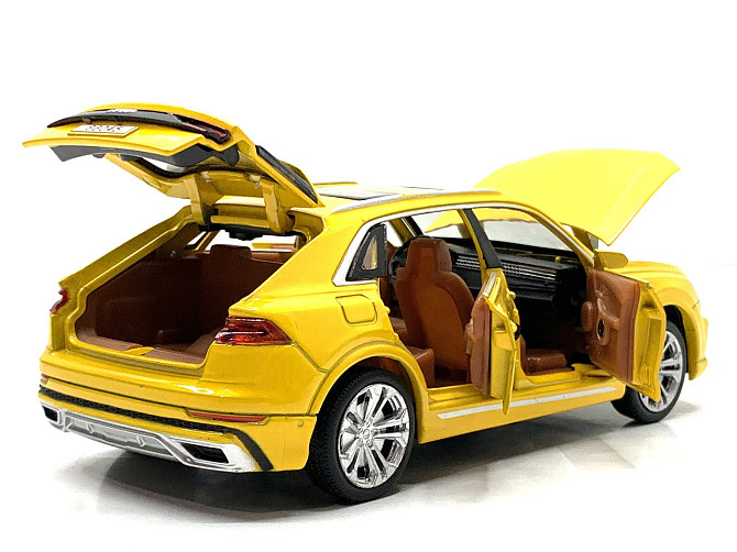 Машина Автосвіт Audi q8 інерційна відкриваються двері капот багажник 16см Жовтий (AP-1824) Чернігів - фото 9