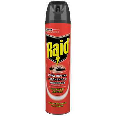 Аерозоль від комах Raid проти тарганів та мурах 300 мл (5000204545609) Вінниця