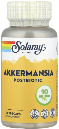 Постбиотик Solaray Akkermansia Postbiotic 30 вег капс Киев