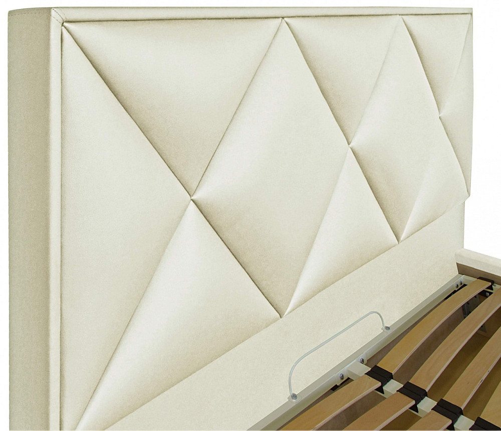 Кровать Двуспальная Leeds VIP 160 х 200 см Fly 2200 A1 С дополнительной металлической цельносварной рамой Белый Днепр - изображение 10