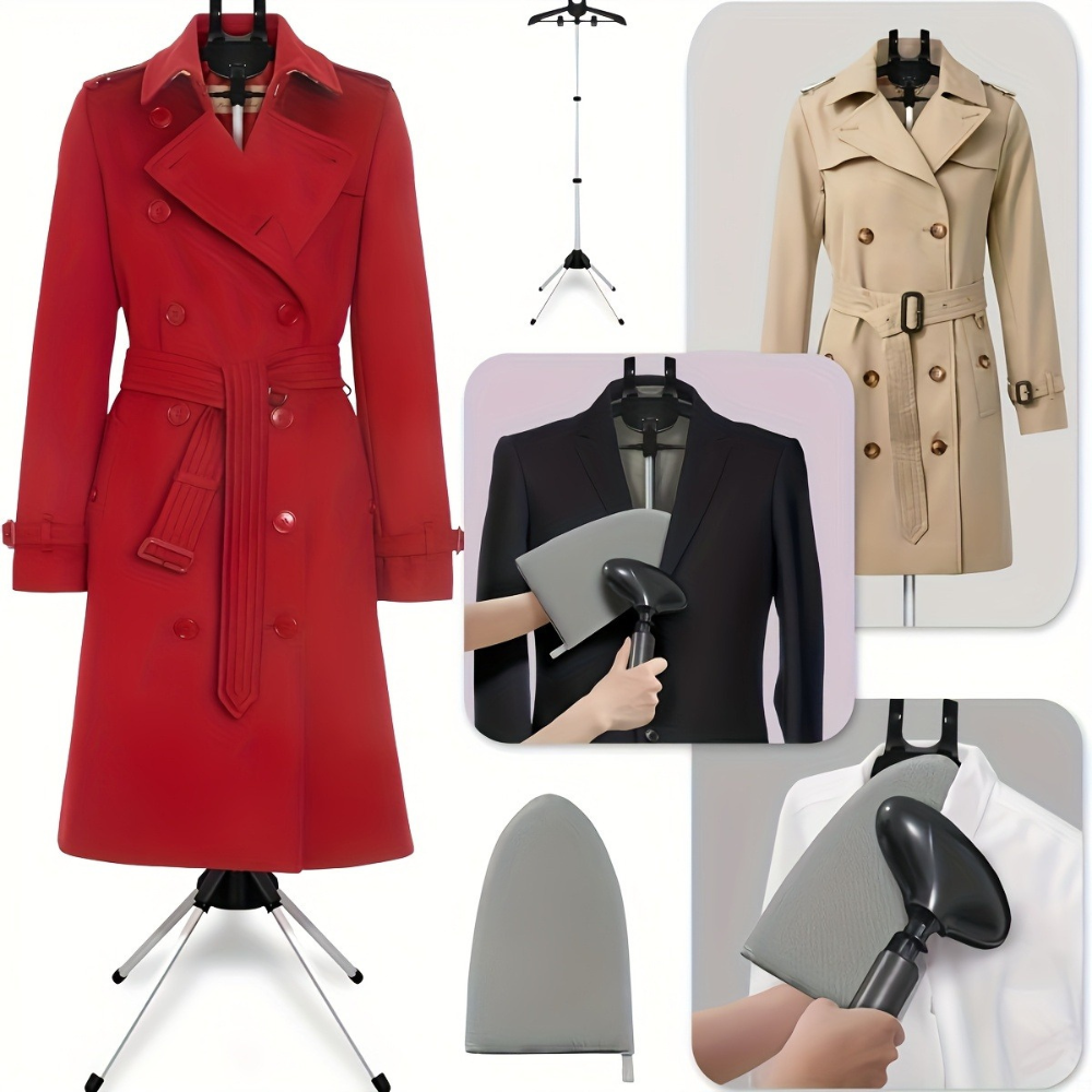 Стойка вешалка для отпаривателя одежды,телескопическая для глажки вещей паром,выдвижная 85-160 см,черная Каменец-Подольский - изображение 9