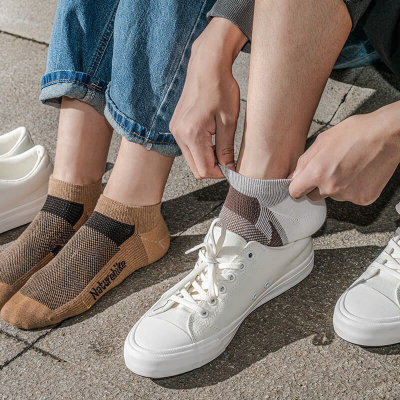 Шкарпетки швидко висихаючі Naturehike NH21FS013, 3 пари (бежеві, коричневі, чорні), розмір М Київ - фото 9