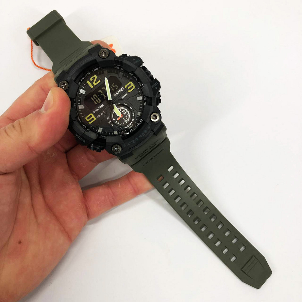 Военные часы с батарейкой SKMEI, Армейский наручные часы с таймером Полевые для армии ZE-89 Львов - изображение 8