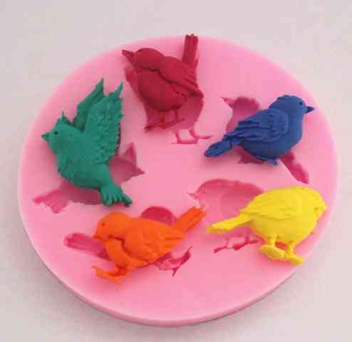 Кондитерский молд Птицы 6 см розовый Киев