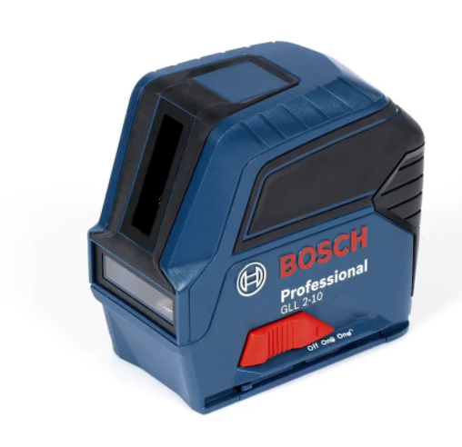 Лазерный нивелир, уровень на 2 луча до 10 м Bosch GLL 2-10 на батарейках с сумкой Киев