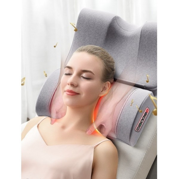 Массажная роликовая подушка для шеи, спины и тела Paradise Sound 501-С с функцией подогрева и музыка Винница - изображение 1