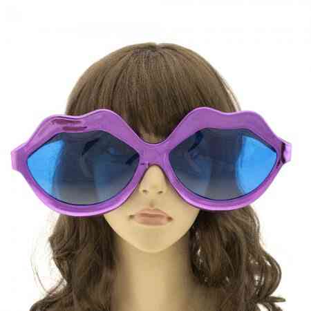 Окуляри ФІОЛЕТОВІ Гігант Губи Металік Київ